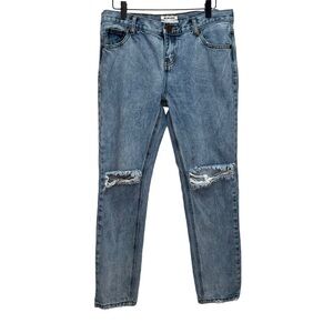 One Teaspoon Awesome Baggies Medium Rise Relaxed Legs Size 30